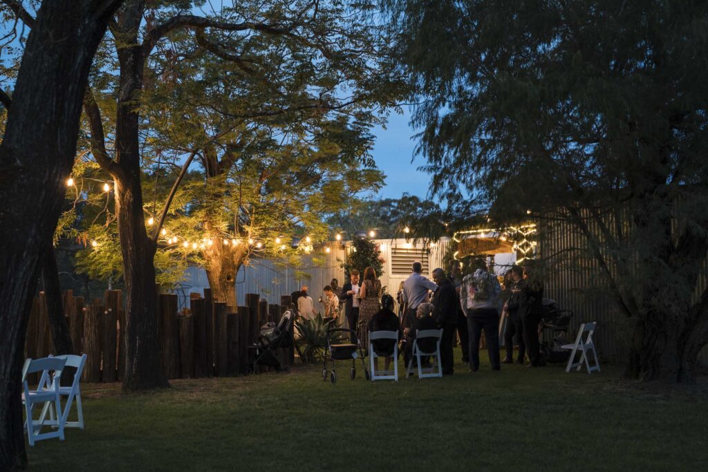 Rothwood outdoor reception, wedding photographer Paul Winzar
