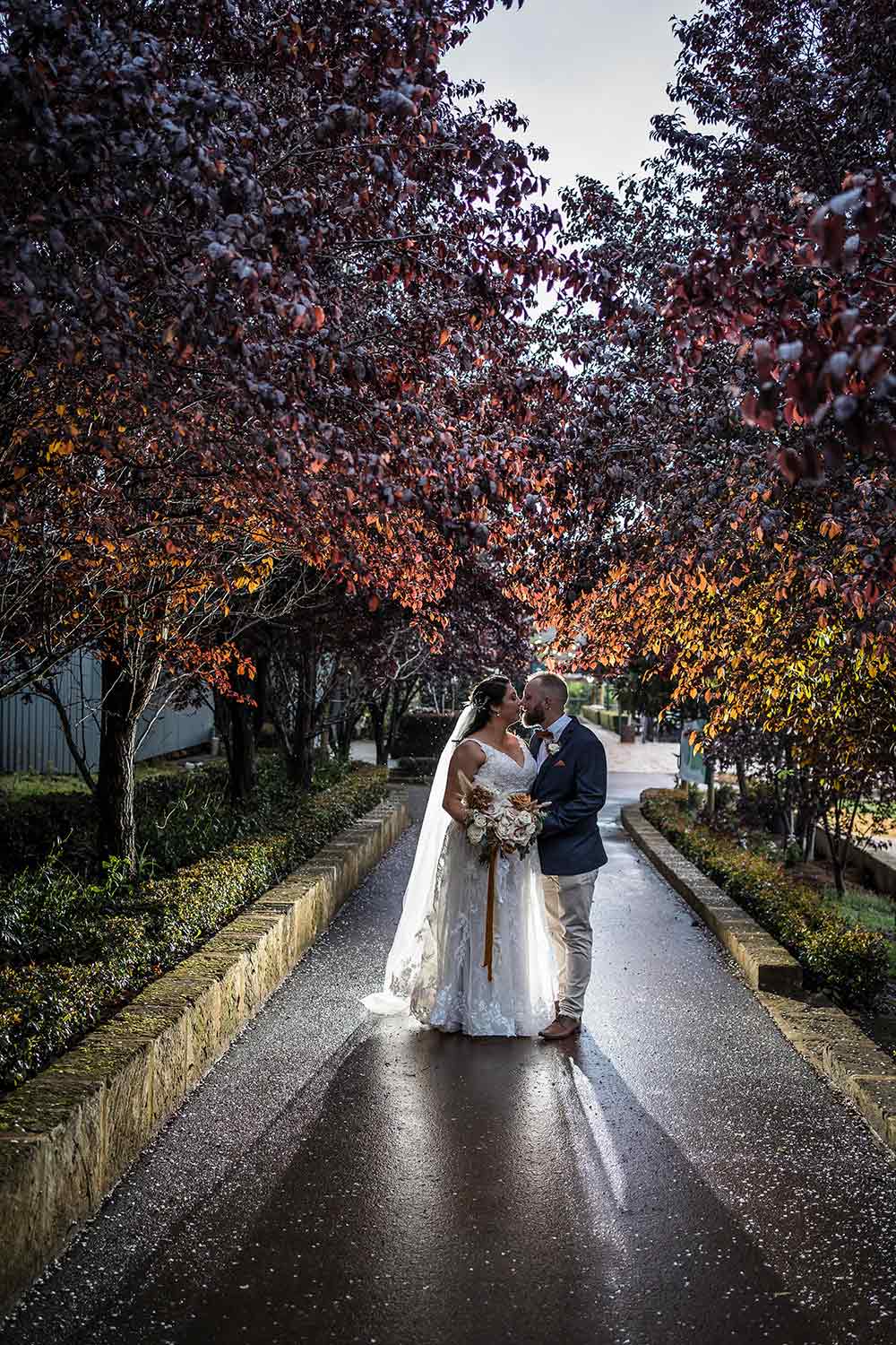 Rain wedding Perth