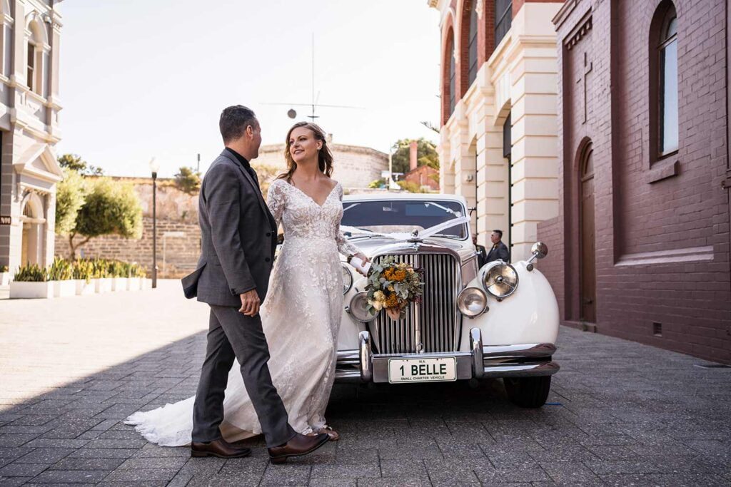 Fremantle wedding photographer, Belle limos