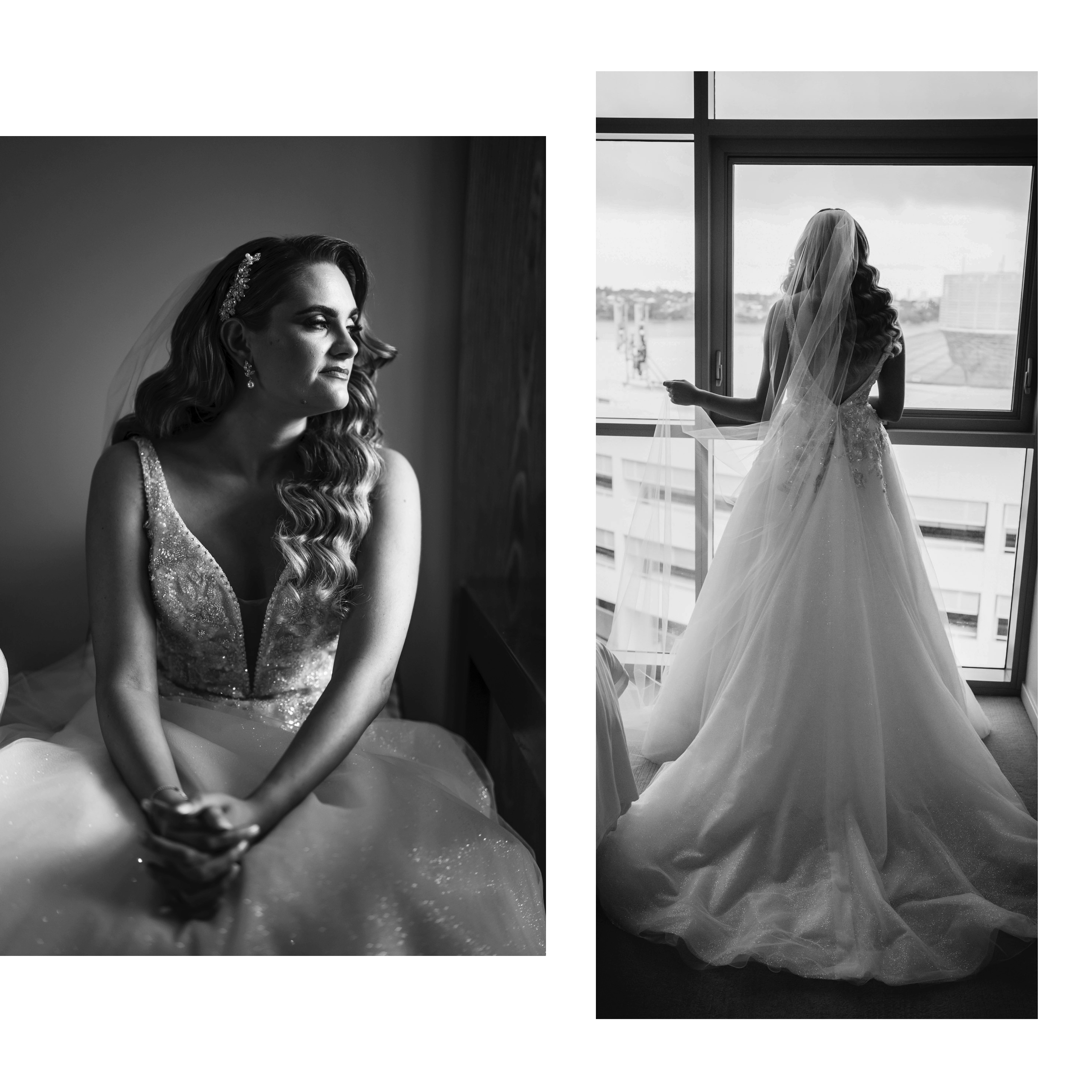 Bride getting ready photos