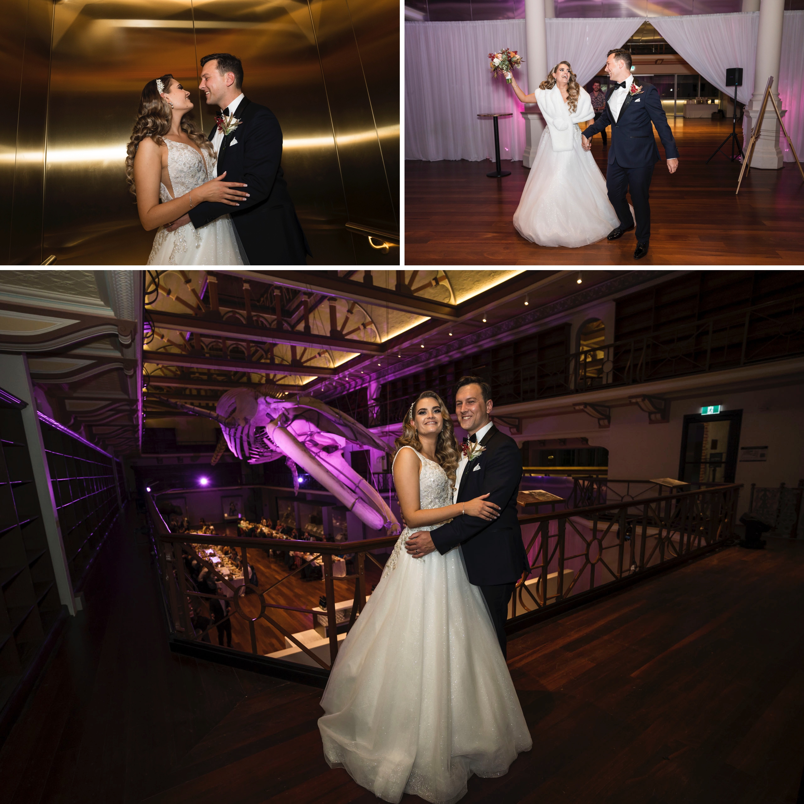 WA Museum wedding day Hackett Hall