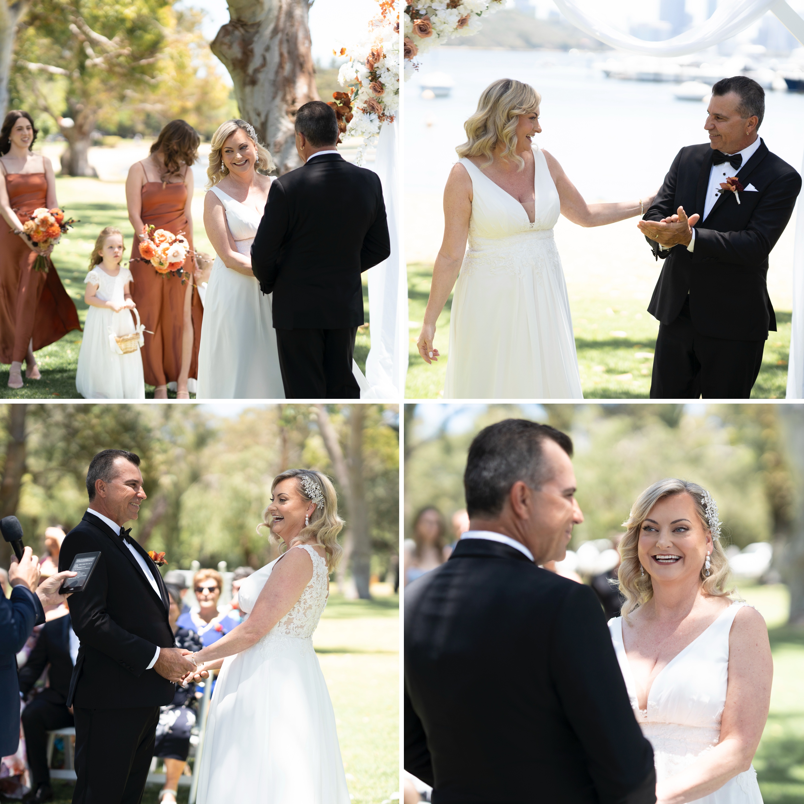 Lunchtime wedding reception at Matilda Bay Restaurant Perth