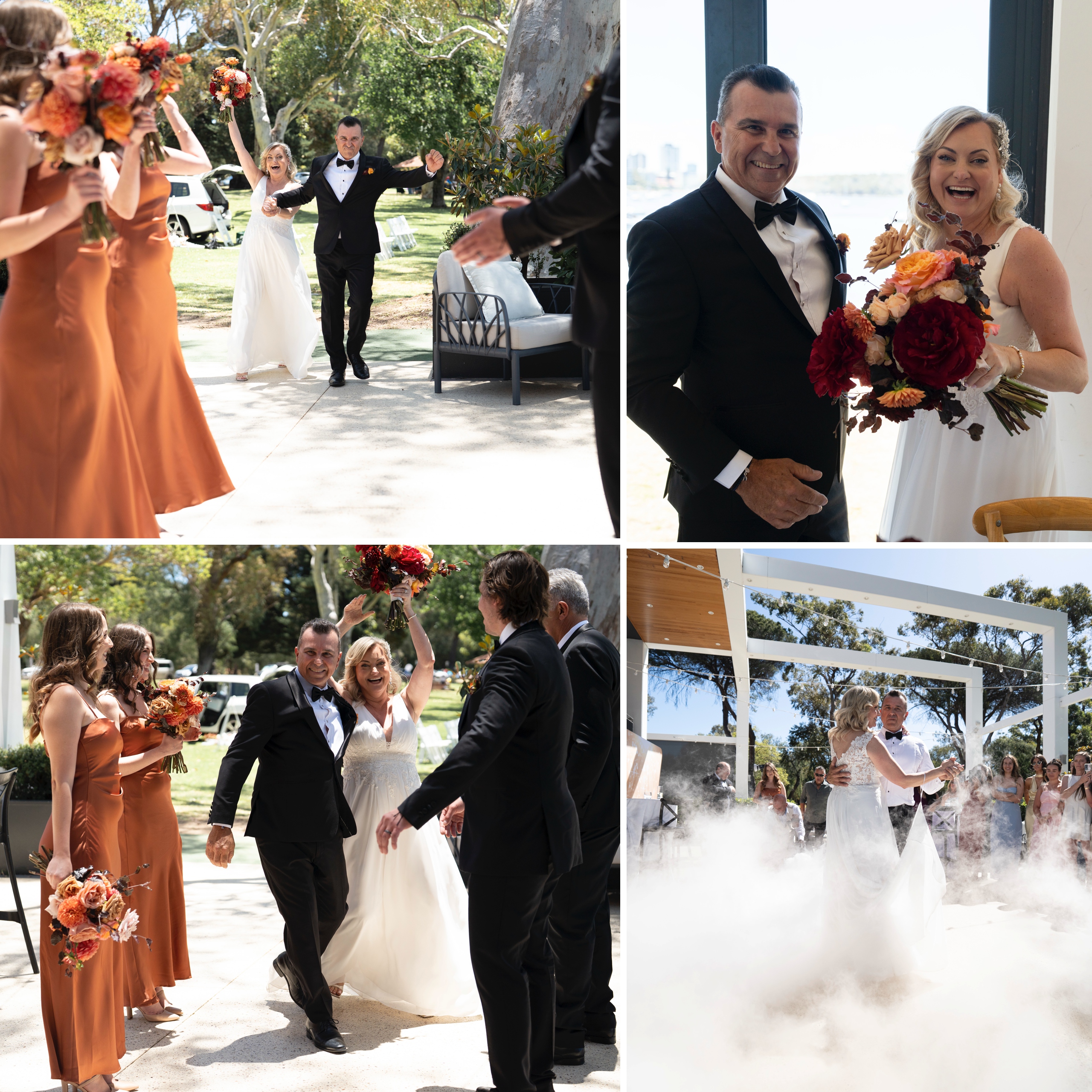 Bride and groom first dance at Matilda Bay wedding reception