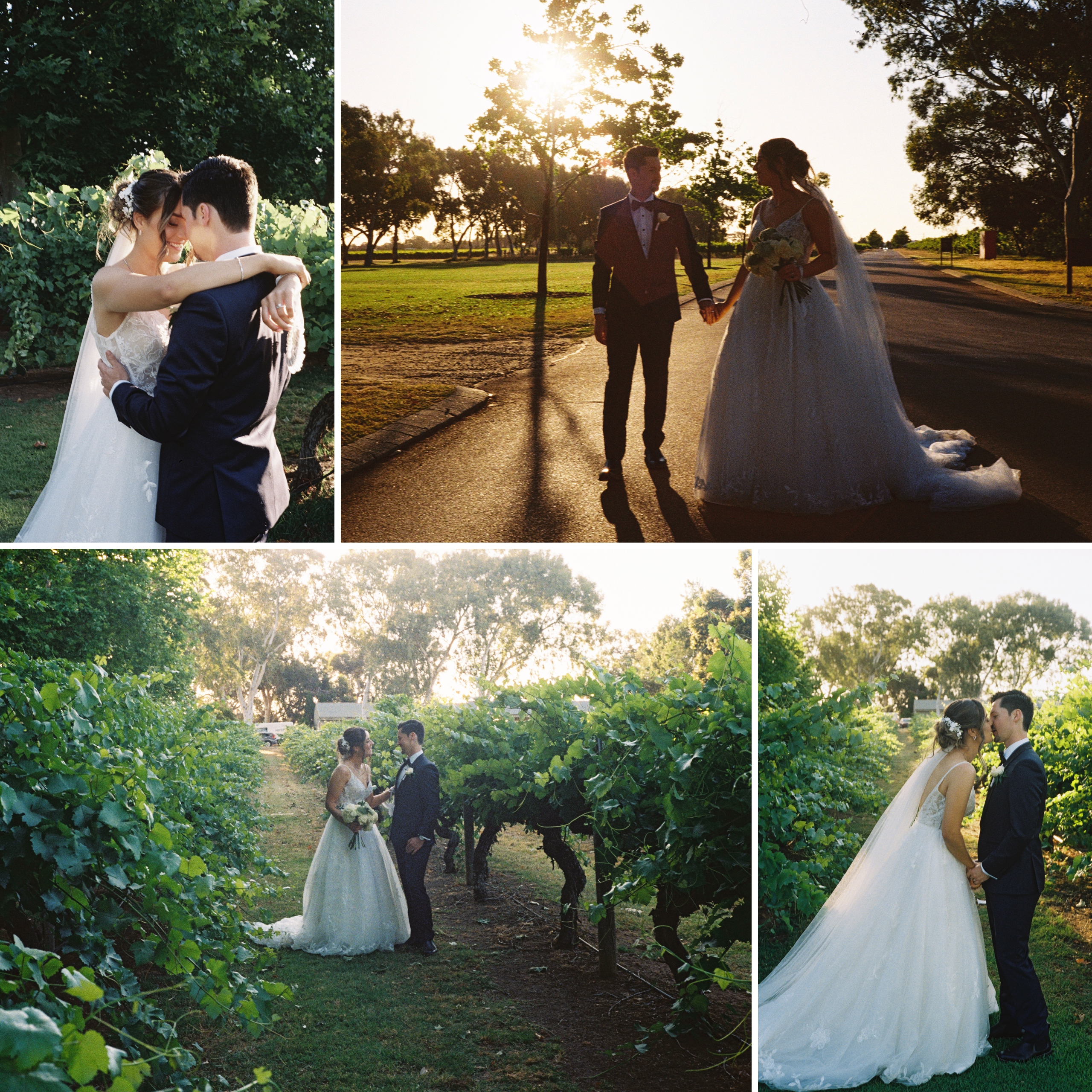 35mm film wedding photography at Sandalford Wines